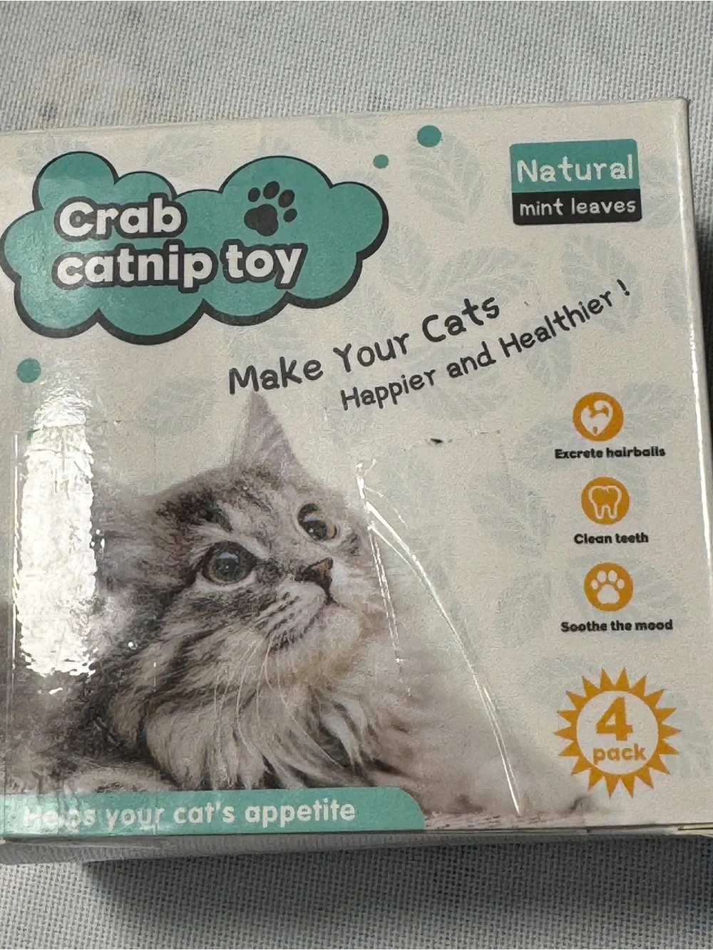 Crab Catnip Toy - Green Catnip Crab for Play & Relaxation